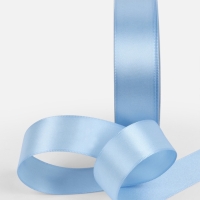 Лента атласная двухсторонняя №332 25мм*25±1м небесно-голубой TR Лента атласная двухсторонняя №332 25мм*25±1м небесно-голубой TR
