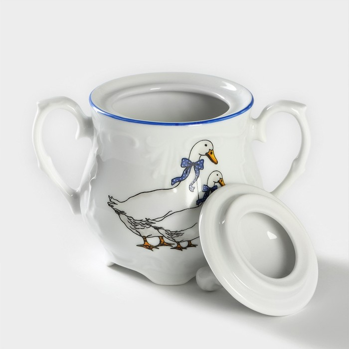 Сахарница &laquo;Рококо. Гуси&raquo;, 250 мл, МИКС
