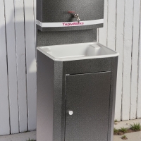 Умывальник "ТермМикс", без ЭВН, пластиковая мойка, 17 л, цвет серебро