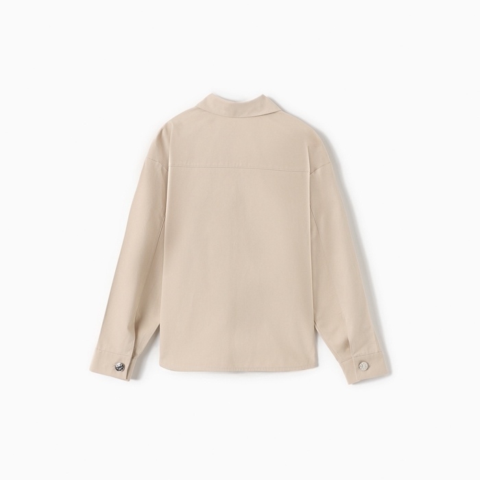 Рубашка детская MINAKU: Jeans collection, цвет бежевый, рост 158 см