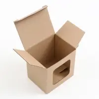 Коробка под кружку, с окном, 12&times;9.5&times;12 см