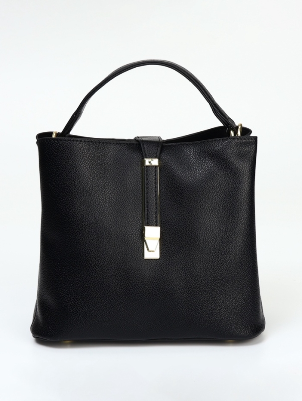 Сумка женская тоут на молнии, цвет чёрный Сумка женская тоут на молнии, цвет чёрный