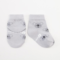Носки детские Крошка Я &laquo;Коалы&raquo;, цвет серый, 10-12 см