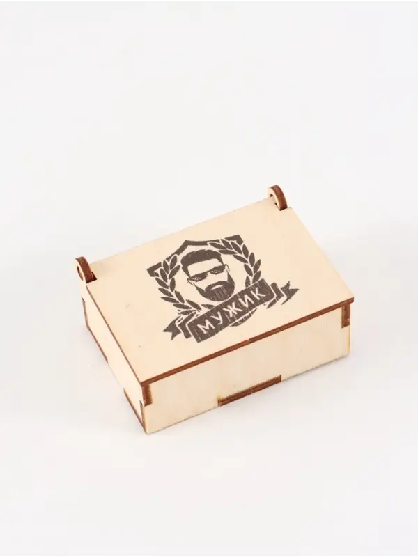 Коробка подарочная деревянная &laquo;Мужик&raquo; 8,5 х 6 х 3,5 см