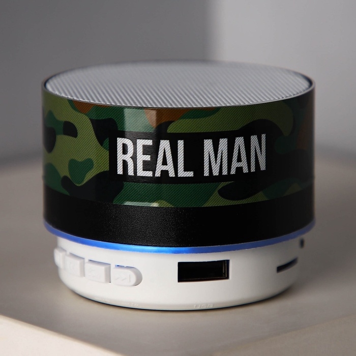 Портативная колонка &laquo;Real man&raquo;, модель PS-03, 4,9 х 7 см