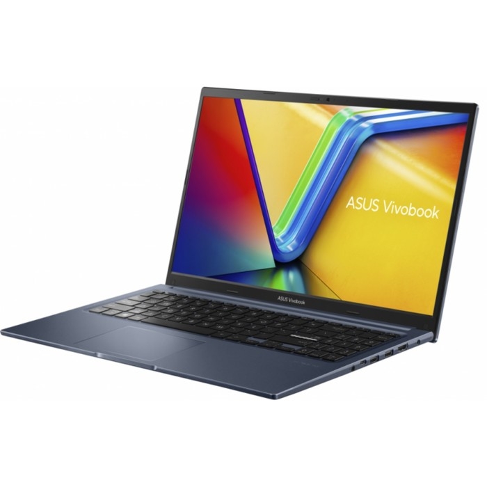 Ноутбук ASUS VivoBook X1502ZA-BQ549, 15.6 Ноутбук ASUS VivoBook X1502ZA-BQ549, 15.6", i3 1220P, 8 Гб, SSD 256 Гб, UHD, DOS, синий