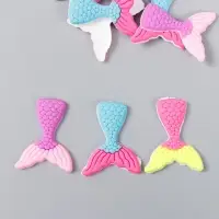 Декор для творчества резина "Хвост русалки" набор 15 шт 3,5х2,7 см