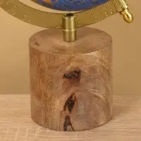 Глобус сувенирный 15х13х24 см, подставка дерево