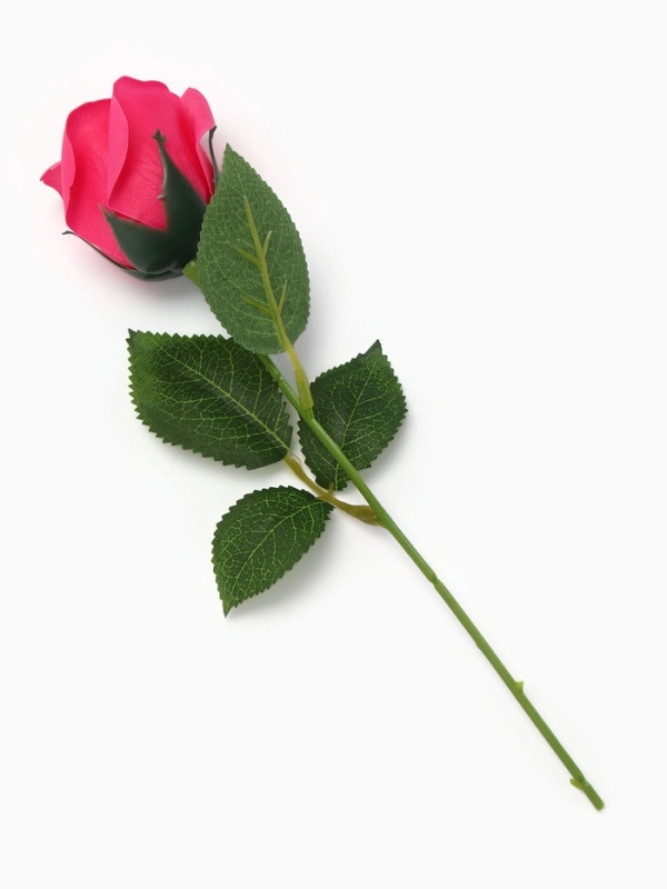 Мыльная роза фуксия  в коробке