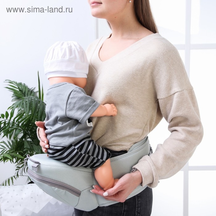 Рюкзак-кенгуру, хипсит для малыша &laquo;Звезды&raquo;, от 3 до 20 кг., цвет бирюзовый