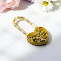 Замок свадебный &laquo;Сегодня и навсегда вместе&raquo;, 3.7 х 7.6 см.