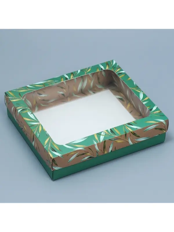 Коробка подарочная, упаковка, &laquo;Эко&raquo; , 23.5 х 20.5 х 5.5 см