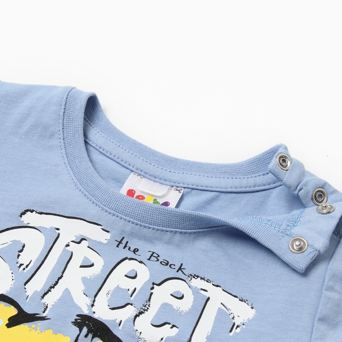 Футболка для мальчика, цвет голубой, рост 80 см Футболка для мальчика, цвет голубой, рост 80 см