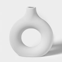 Ваза для сухоцветов "Ring" 5х18х19,5 см, цвет белый Ваза для сухоцветов "Ring" 5х18х19,5 см, цвет белый