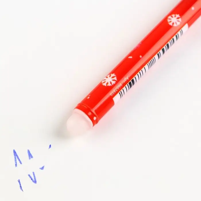 Ручка пиши-стирай, гелевая, синяя паста, 0.5 мм, с колпачком &laquo;Новый год: Чудесных мгновений&raquo;