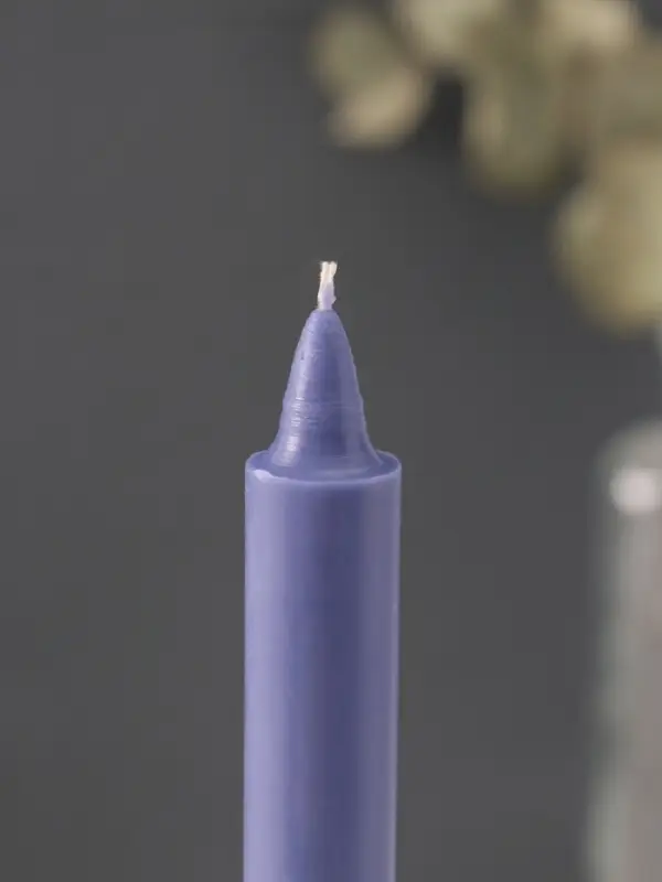 Ароматическая свеча парафиновая хозяйственная, 2&times;19 см, 55 г, лаванда