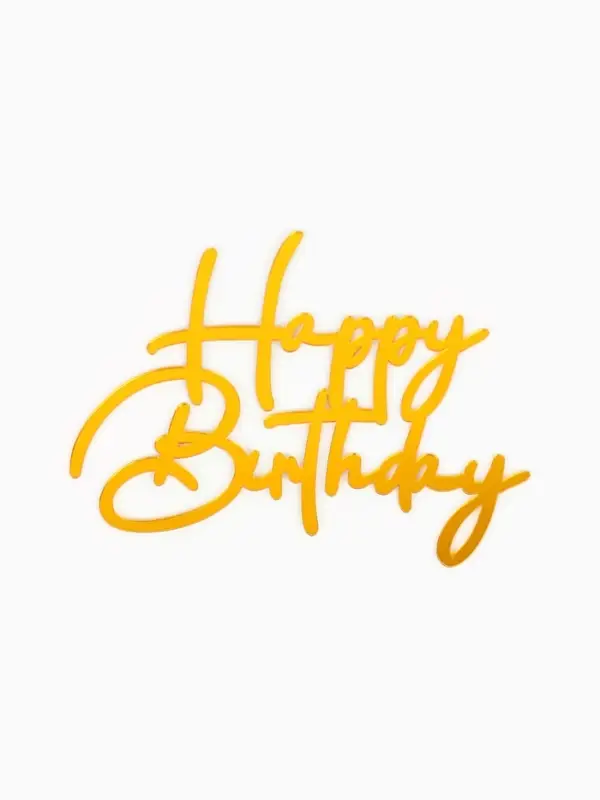 Набор декора для торта: топпер, корона, свеча