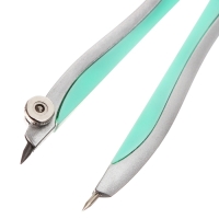 Готовальня ErichKrause "Pastel Bloom", 2 предмета, пенал, микс