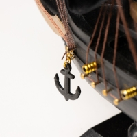 Корабль "Веселый Роджер", черные паруса, 24&times;6&times;22 см