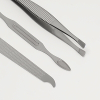 Набор маникюрный &laquo;Штамп&raquo;, 6 предметов, в футляре, разноцветный