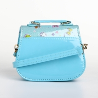 Сумка детская для девочки на клапане «Выбражулька», цвет голубой Сумка детская для девочки на клапане «Выбражулька», цвет голубой