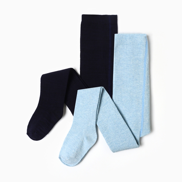 Набор детских колготок KAFTAN BASIC Melange 104 -110 см, синий/голуб Набор детских колготок KAFTAN BASIC Melange 104 -110 см, синий/голуб