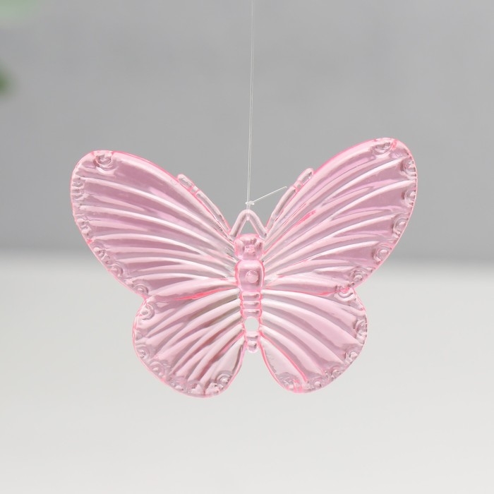 Музыка ветра пластик "Бабочка"  4 трубки 40 см