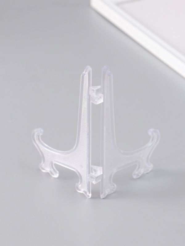 Подставка для тарелок пластик 12.5 см прозрачная, для тарелок 13-16 см набор 5 шт