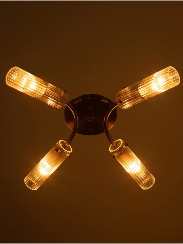 Люстра "Рико" 4х40Вт Е27 бронза 46х40х18см