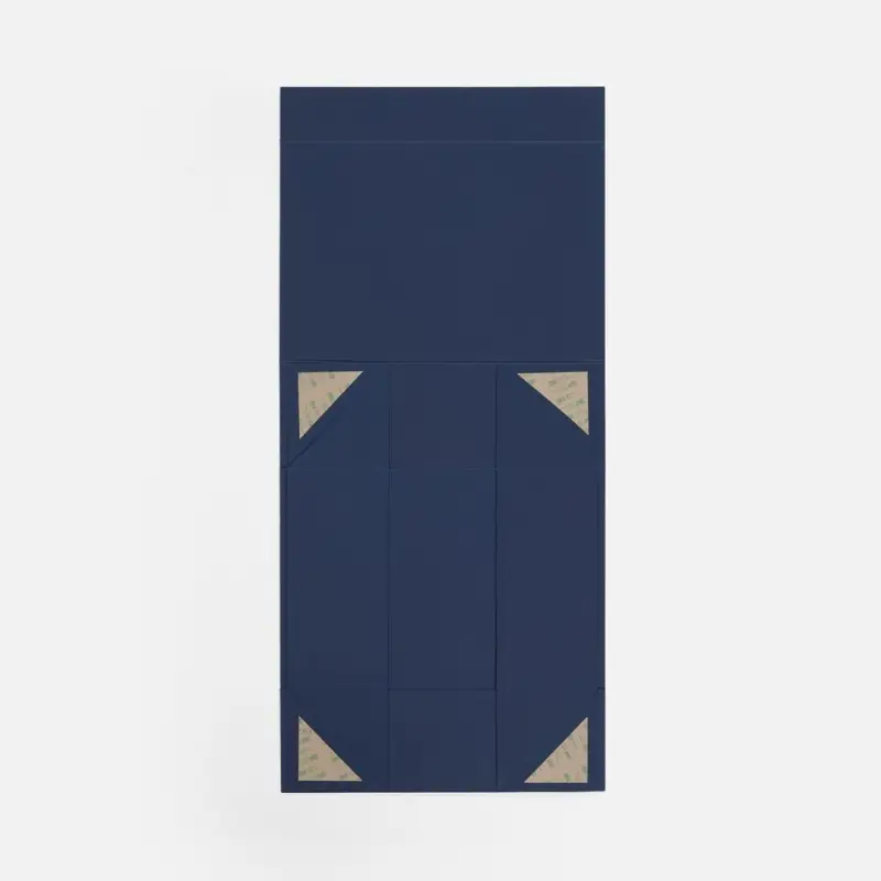 Коробка складная Quadra Fold, темно-синяя