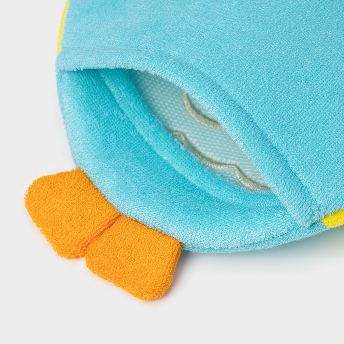 Мочалка - варежка детская для купания Доляна «Совушка», 20 см, цвет МИКС Мочалка - варежка детская для купания Доляна «Совушка», 20 см, цвет МИКС