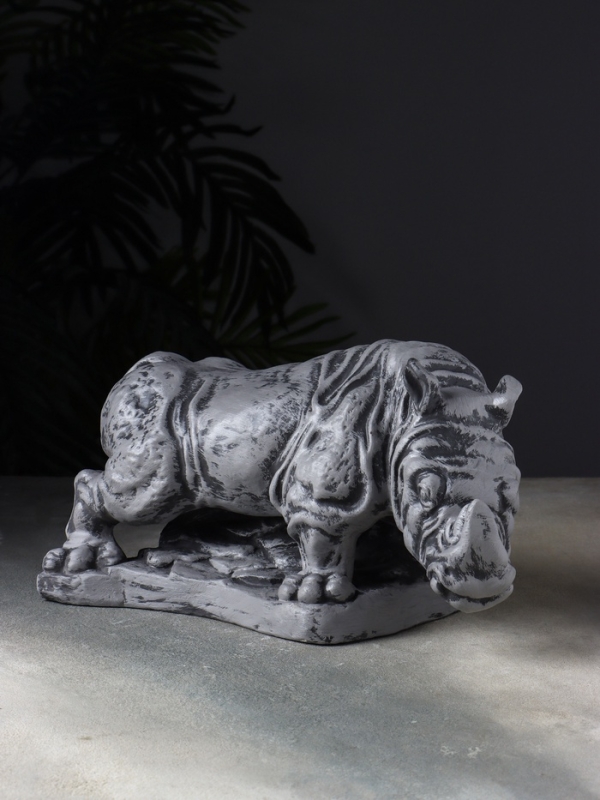 Копилка "Носорог" 32х19х16 см, серый