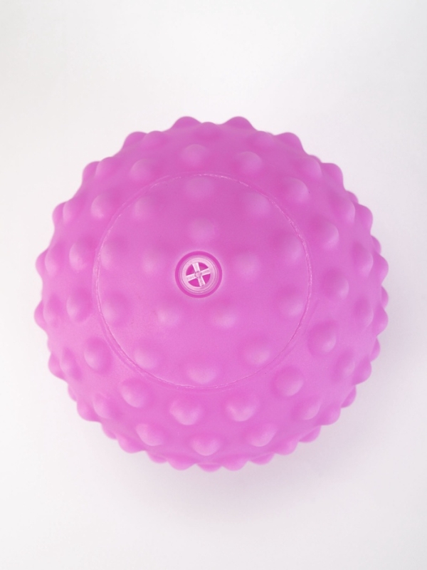 Игрушка пищащая для собак "Рельефный мяч", 6 см, сиреневый