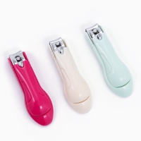 Кусачки-книпсер педикюрные, с пилкой, 7 см, цвет МИКС