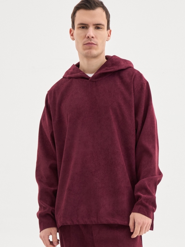 Кофта мужская, MINAKU, бордовая, размер 50