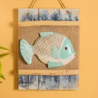 Панно плетеное "Рыбка", 24х4х55 см