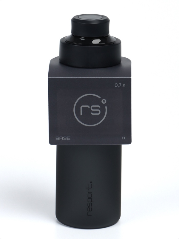 Бутылка для воды Resport, 700 мл. цвет черный
