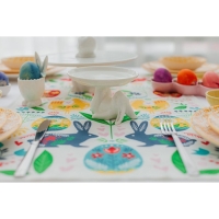 Блюдо для пирожных &laquo;Зайка&raquo;, 13&times;12&times;8 см, цвет белый