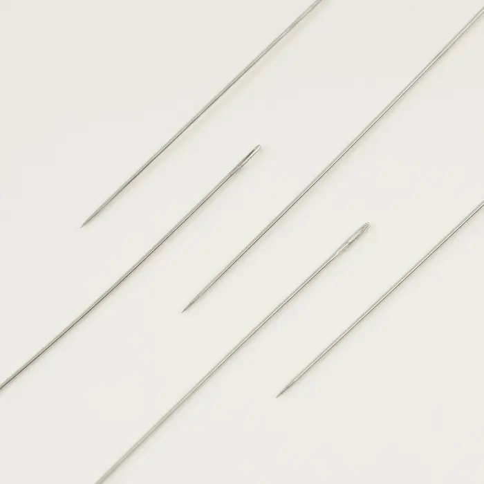 Иглы швейные для бисера, d=0.55 мм, 5.5 см, 5 шт.