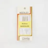 Иглы для вышивания лентой, d=1.07 мм, 4.4-4.9 см, с золотым ушком, 4 шт.