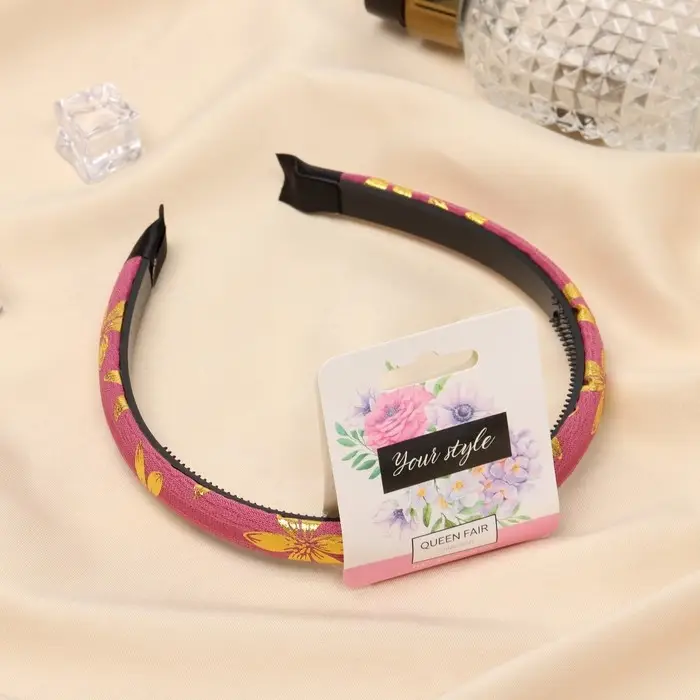 Ободок для волос &laquo;Ширли&raquo;, цветы, 1 см, МИКС