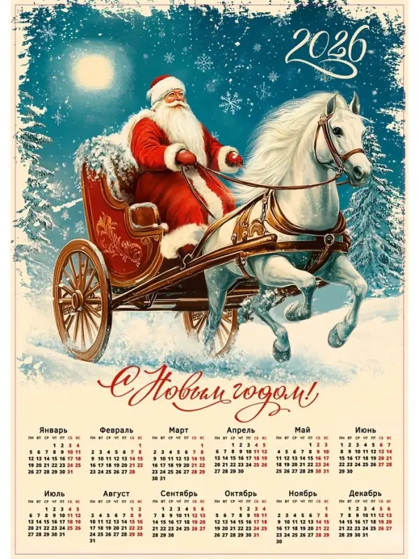 Календарь 2026 &laquo;Винтаж&raquo;, А2