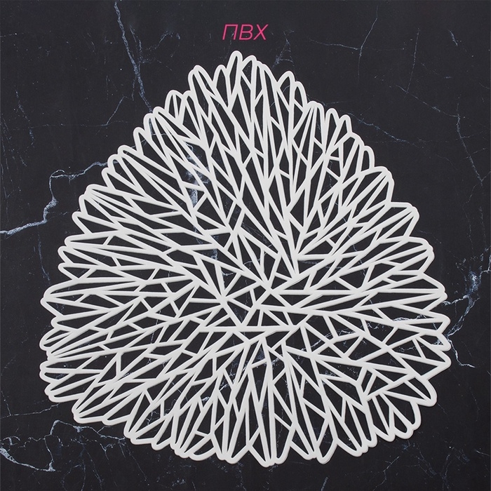 Салфетки сервировочные на стол Доляна &laquo;Луара&raquo;, 4 шт, 40&times;38,5 см, белые