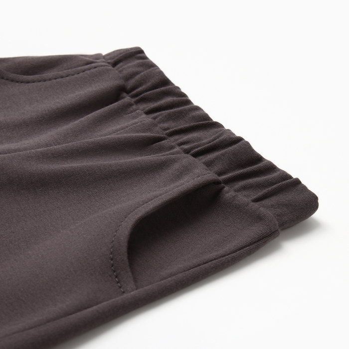 Костюм: футболка и шорты Крошка Я Dino, рост 62-68 см, бежевый/серый Костюм: футболка и шорты Крошка Я Dino, рост 62-68 см, бежевый/серый