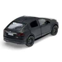 Машина металл. "Tesla Model X Plaid", 12 см, свет-звук, двери, инерц., черный мат. MODELX-12SLMAT-BK