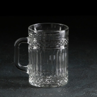 Кружка стеклянная &laquo;Крист&raquo;, 400 мл, МИКС