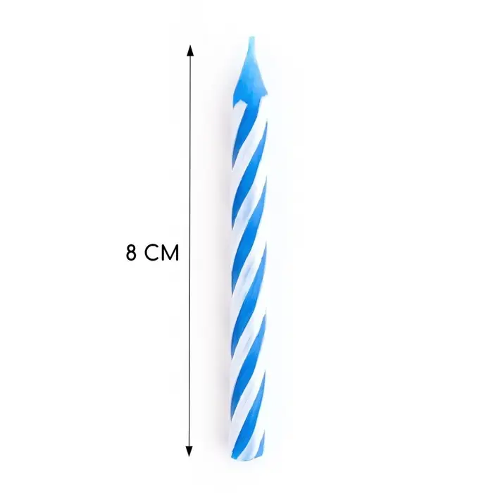 Свечи в торт &laquo;Спираль&raquo;, 8 см, классические, микс