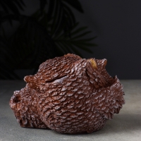 Копилка сова "Счастливая мама" 18 см, коричневый