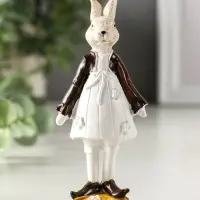 Сувенир полистоун "Нарядный Зайчик/Зайка" МИКС 4,5х3.2х11.5 см