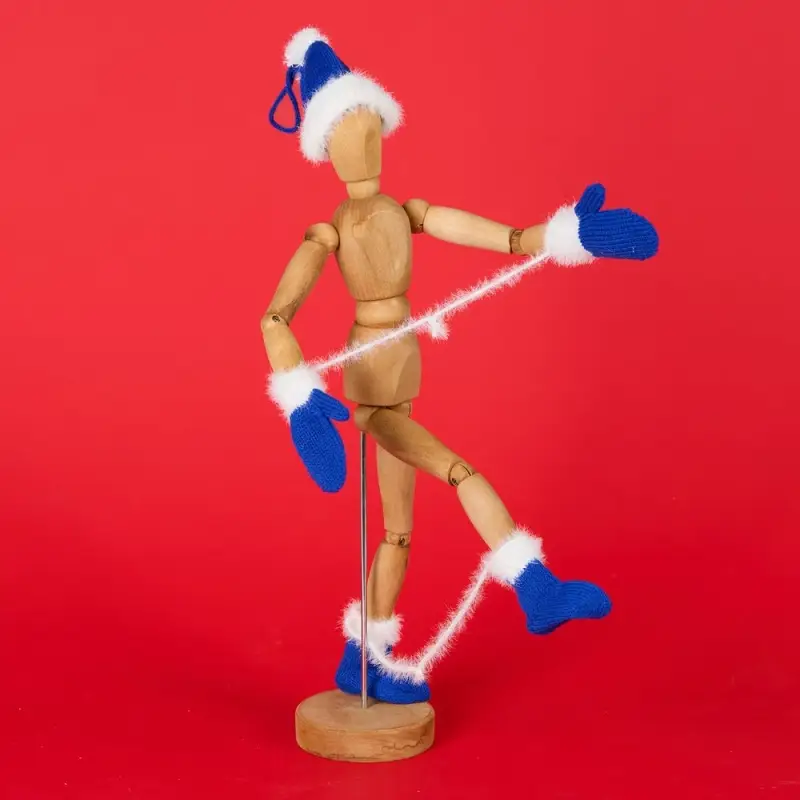 Подвеска на елку &laquo;Вьюшка&raquo;, шапочка, синяя